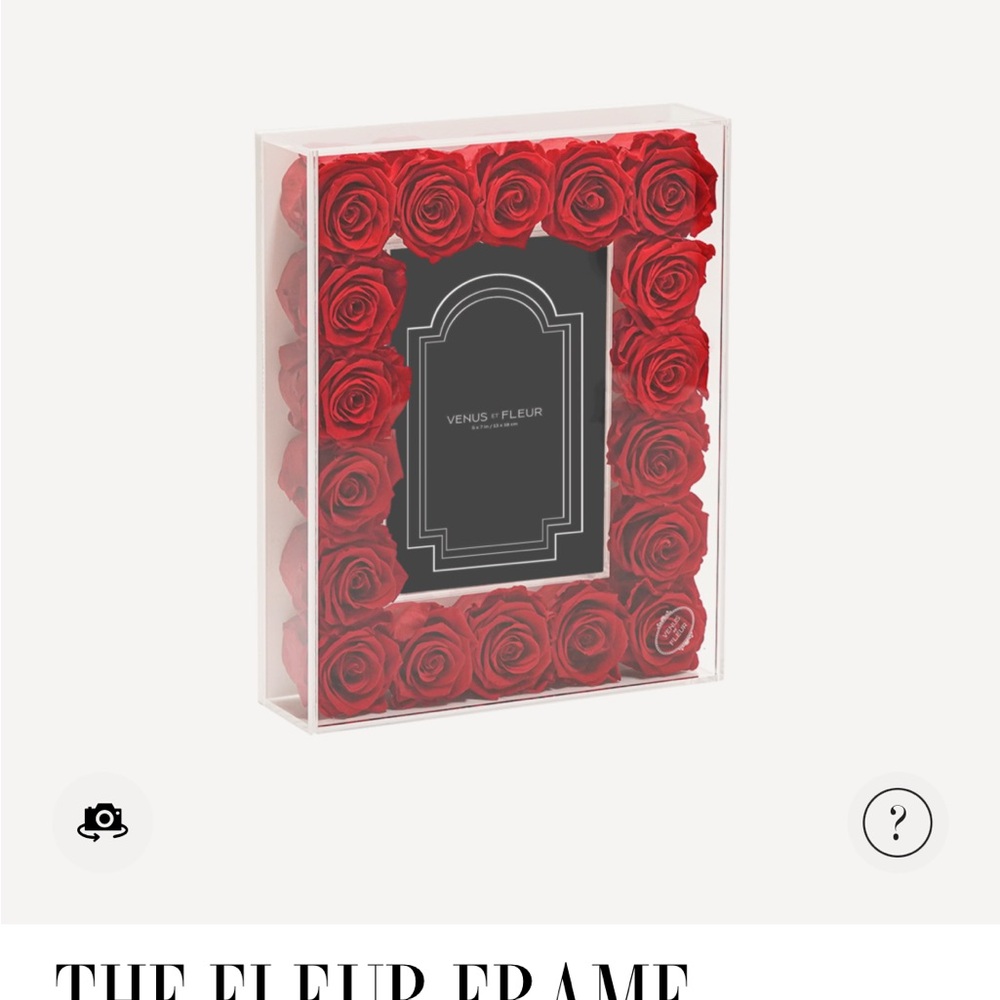Venus Et Fleur Red Rose Display Frame